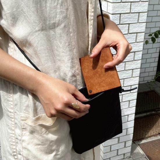 フレキシブルウォレット / ブルーグリーン - 革コインウォレット