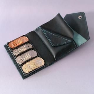 ハバナ　コインウォレット3 / ムラ染めブルーの商品画像