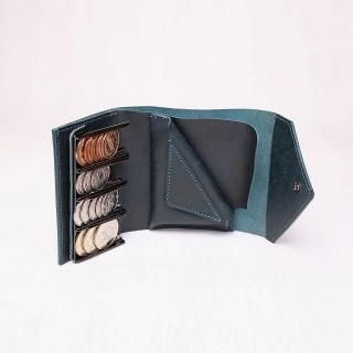 ハバナ　コインウォレット3 / ムラ染めブルーの商品画像