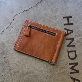 【アウトレット 50%OFF】マネークリップ / キャメル #247 展示使用・キズあり・金具にくすみありの商品画像