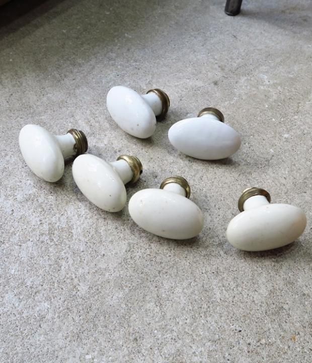 白磁のドアノブ[AY] - Antiques & Repair eel