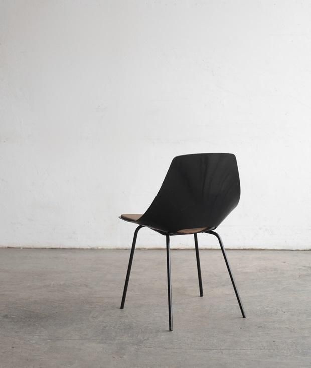 Tonneau Chair ピエール・ガーリッシュ トノーチェア ブラック Tonneau chair / Pierre Guariche[DY] - Antiques & Repair eel