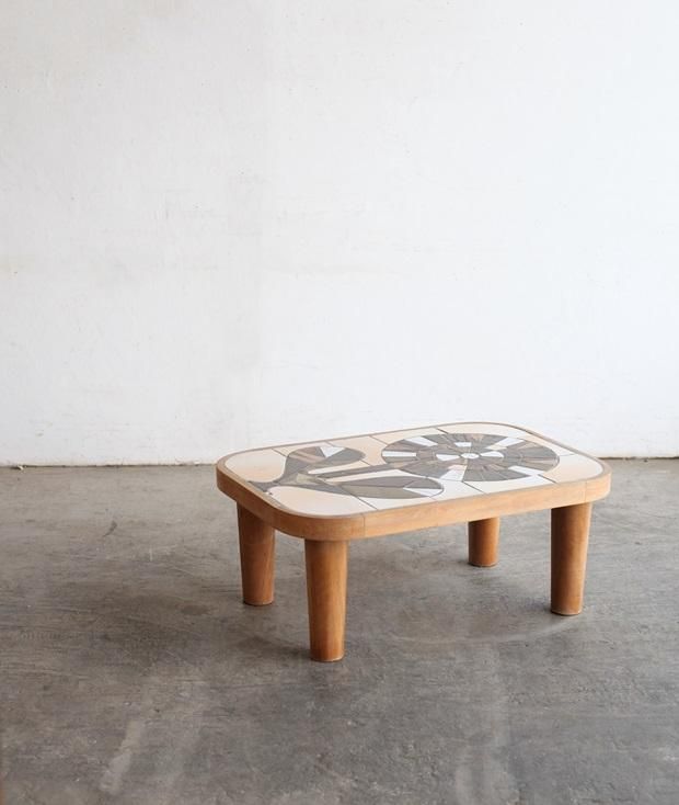 Roger capron テーブル フランス ビンテージ ぺリアン Roger Capron / “Garrigue” Coffee Table - HARRYS ANTIQUE