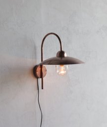 copper wall lamp