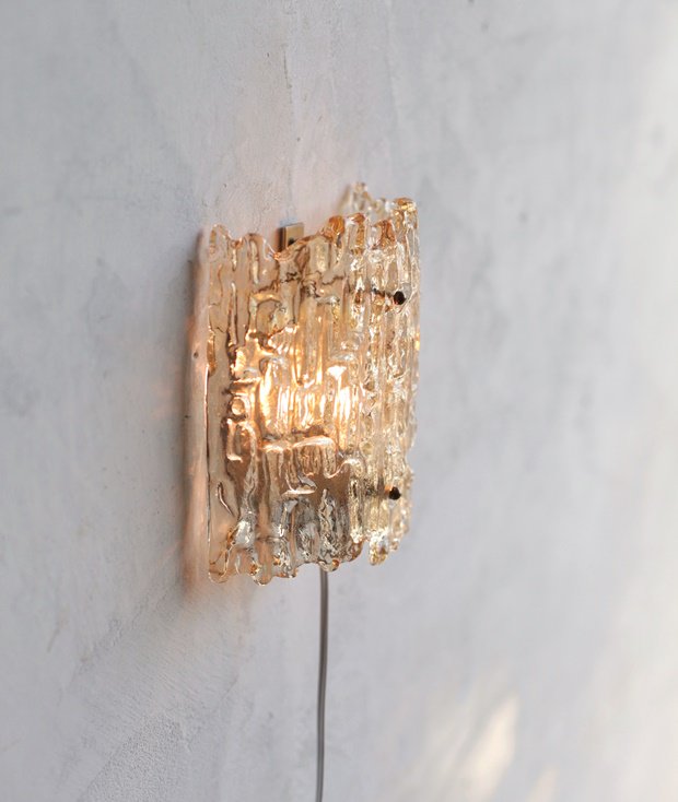 glass shade wall lamp