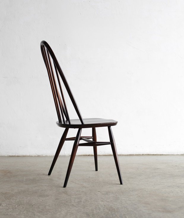  ERCOL quaker chair(dark)