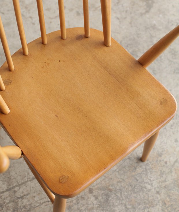  ERCOL 6back arm chair(straight seat)