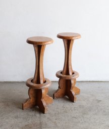 solid elm stool