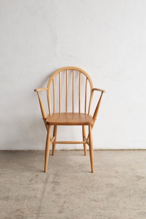 ERCOL 6back arm chair(beech wood seat)[AY]