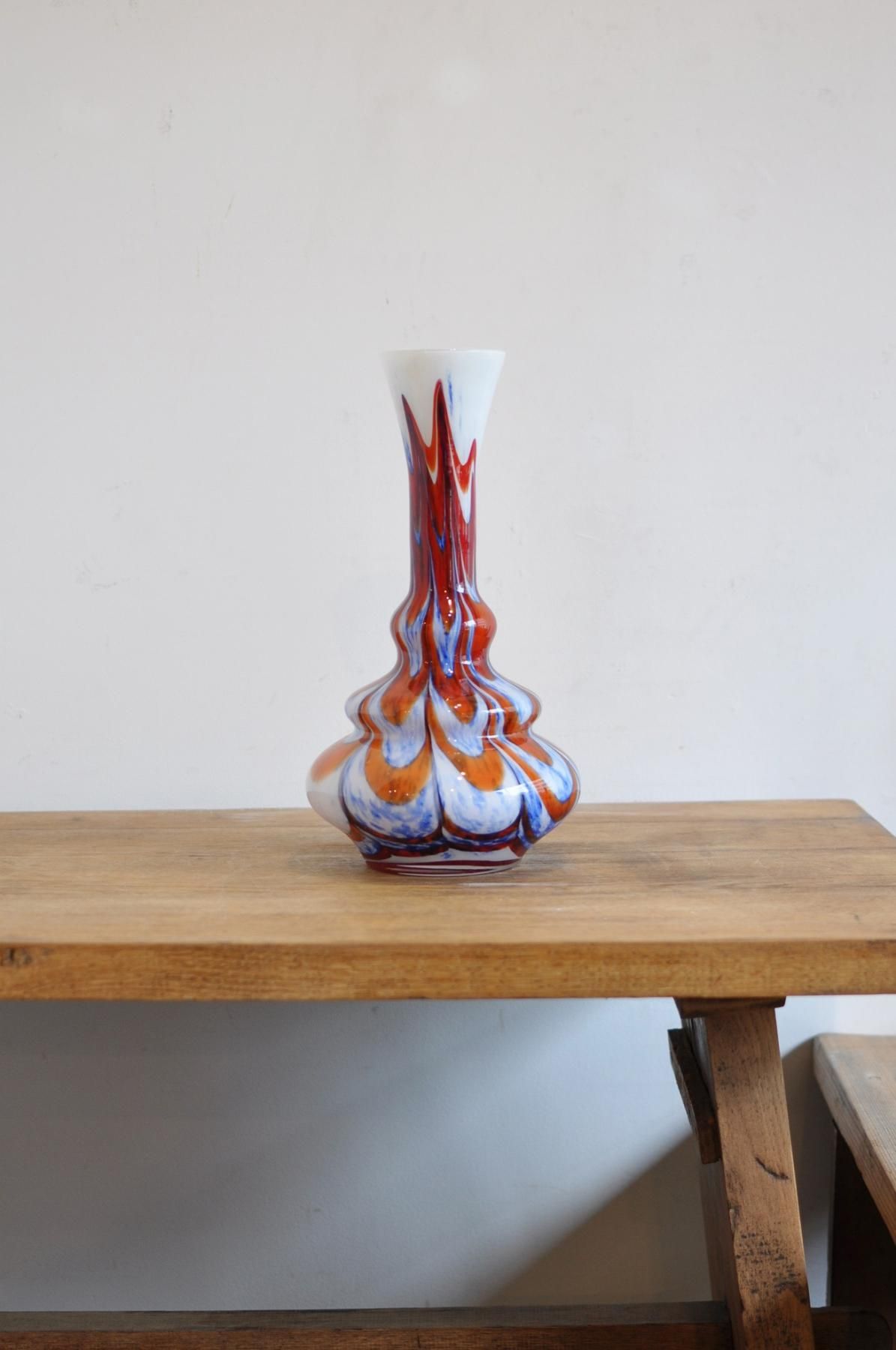 〇カルロモレッティ　花器③　Carlo Moretti ヴェネチアガラス ムラノ カルロモレッティ Carlo Moretti