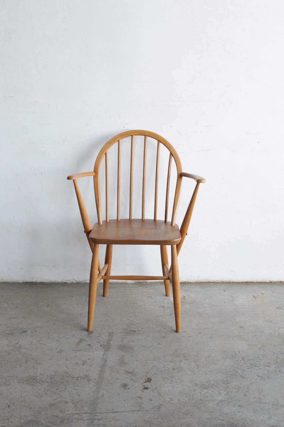 ERCOL 6back arm chair(straight seat)[AY] - Antiques & Repair eel