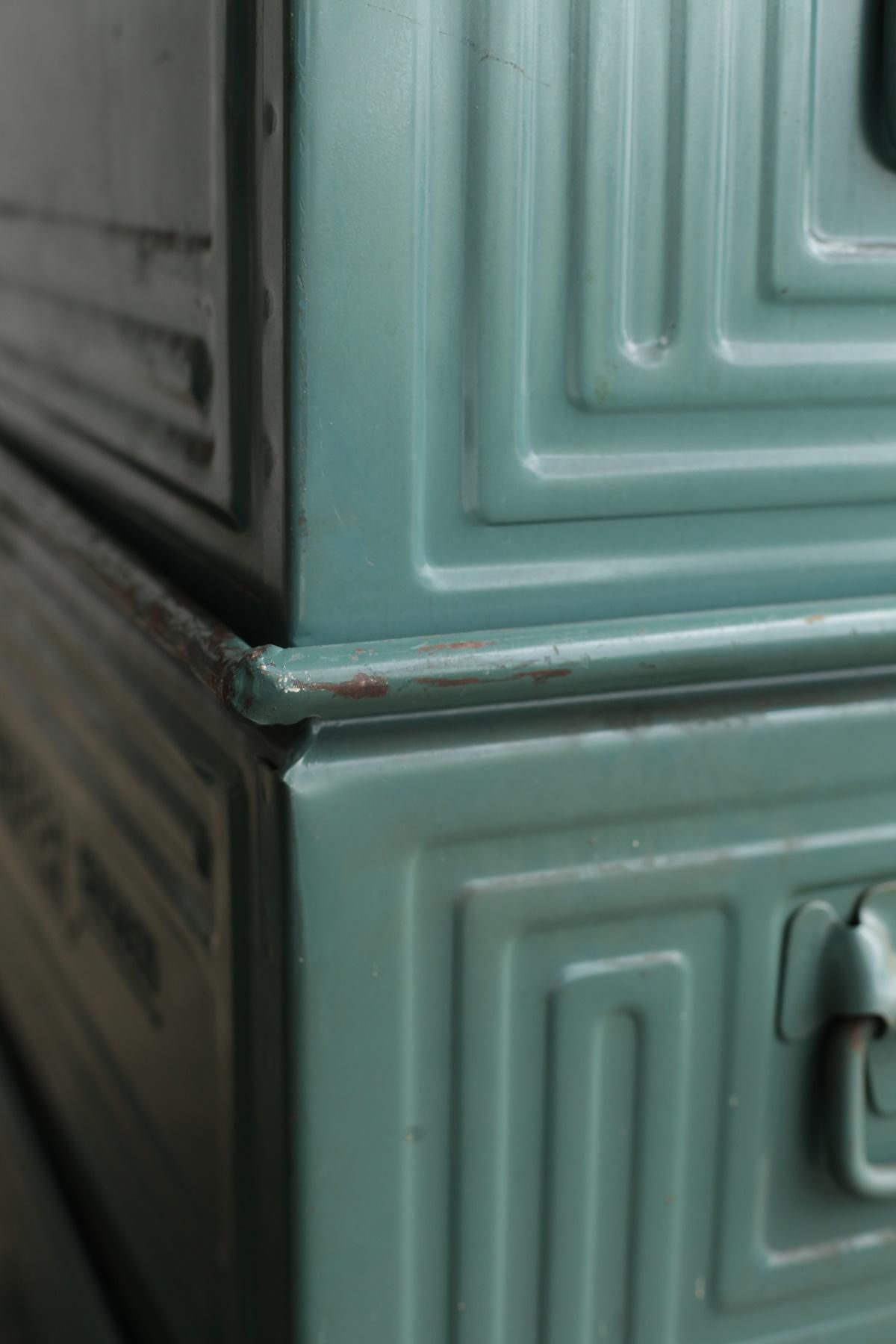 ドイツ ヴィンテージ SCHAFER シェーファー アイアン スタッキング 3 Stacking box / Schafer - Antiques & Repair eel