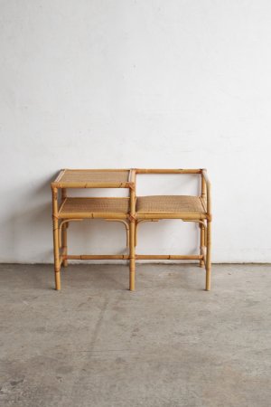 Rattan telephone bench[LY]