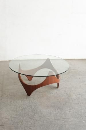 Glass top coffee table