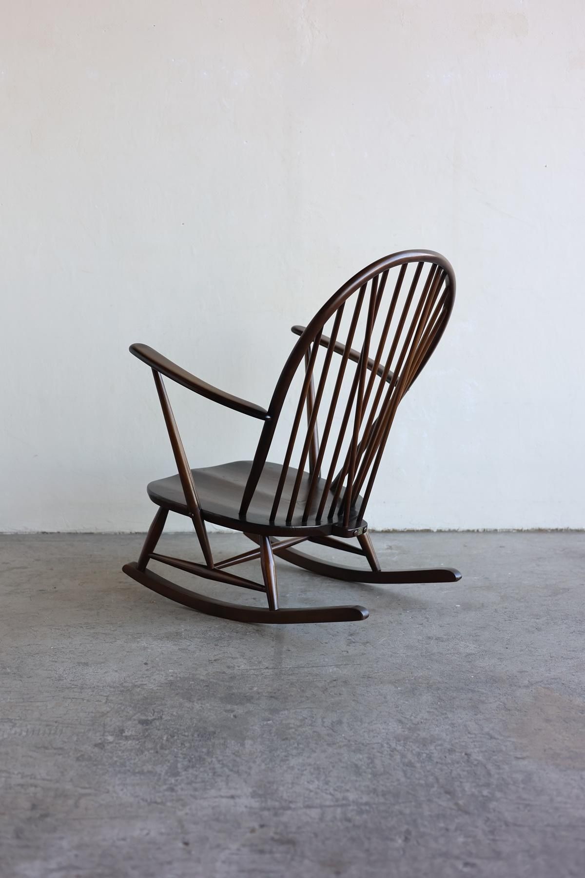 ERCOL grandpa rocking chair(olive)[AY] - Antiques & Repair eel