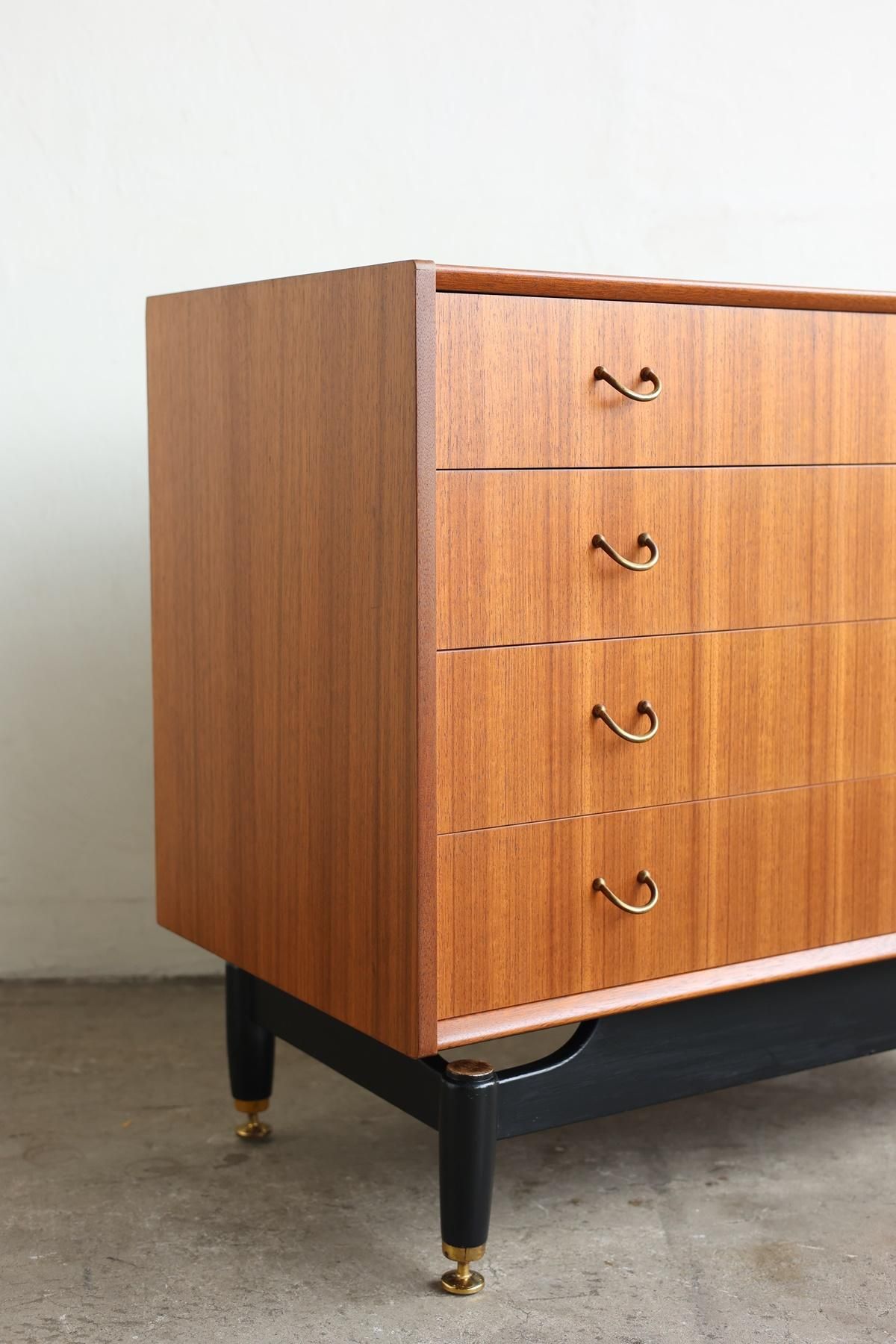 89098★英国 G-PLAN Tola&black ドロワー ハンガーラック IZ89098F☆英国 G-PLAN Tola&black スモール ワードローブ Black&Brass