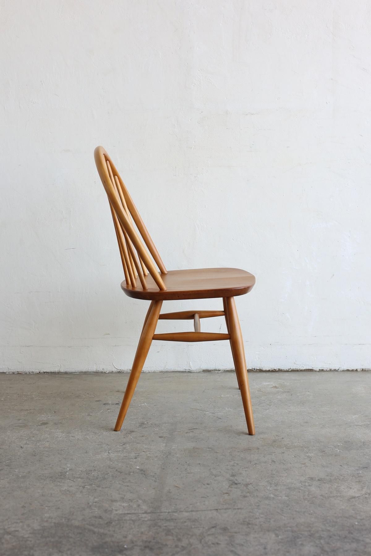 ERCOL 6back chair / beech wood seat[AY] - Antiques & Repair eel