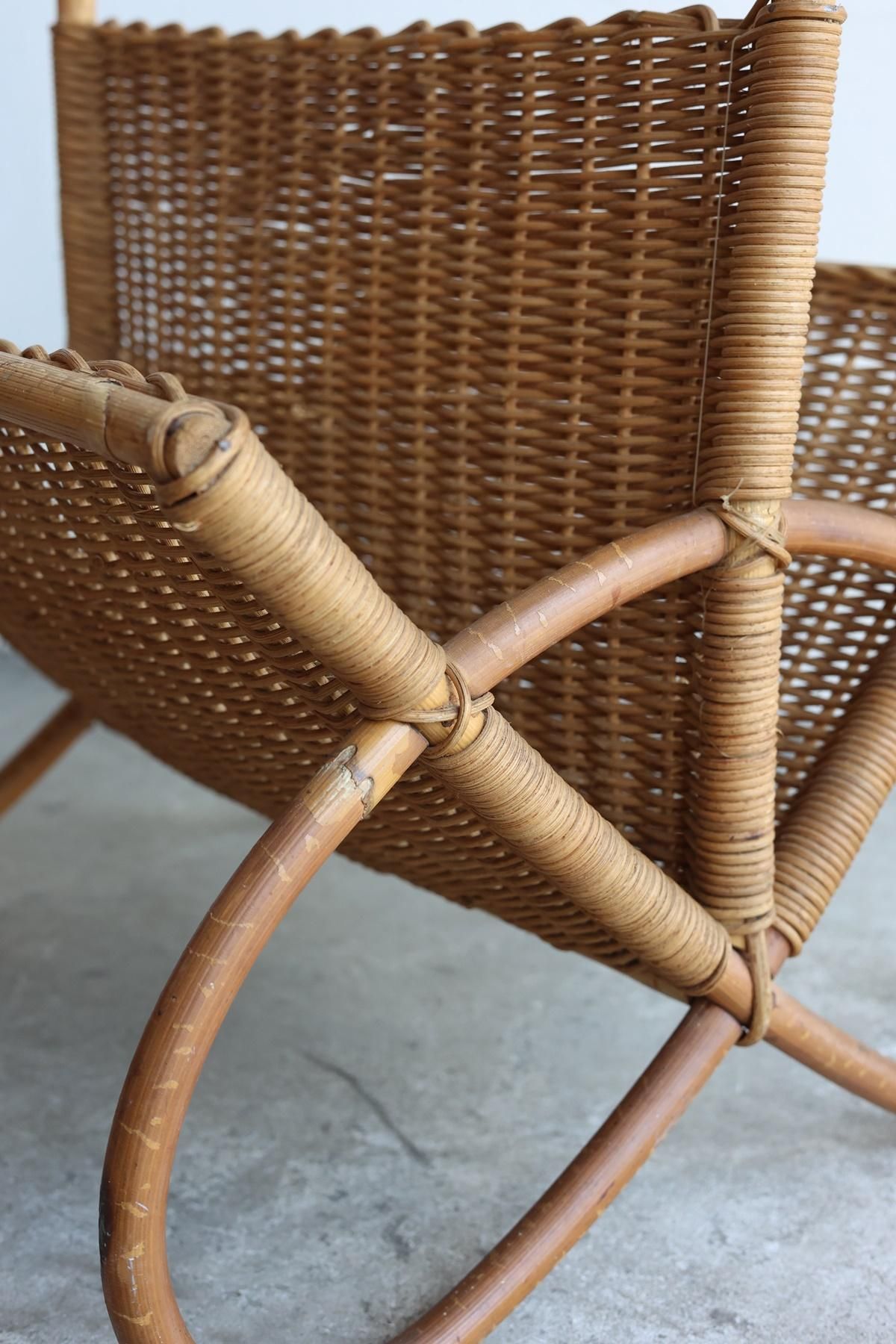 Rattan magazine rack[LY] - Antiques & Repair eel