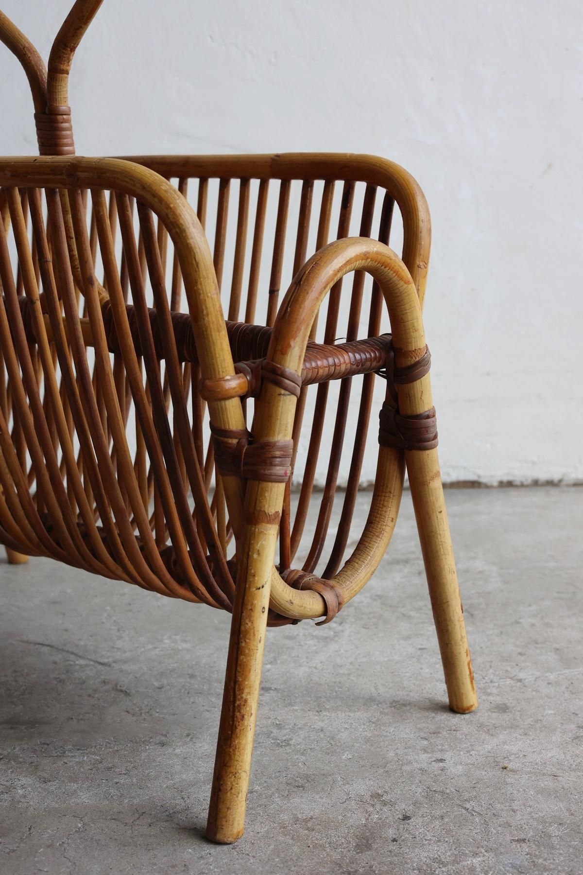 ラタンマガジンラック | フランス - Antiques & Repair eel