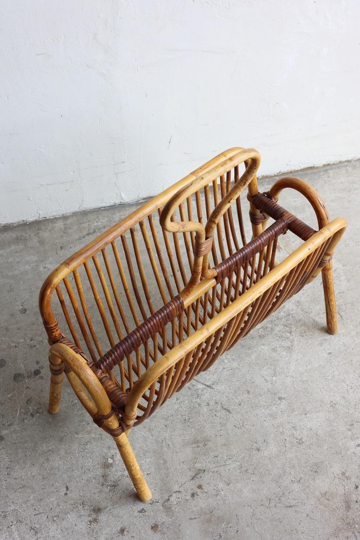 ラタンマガジンラック | フランス - Antiques & Repair eel