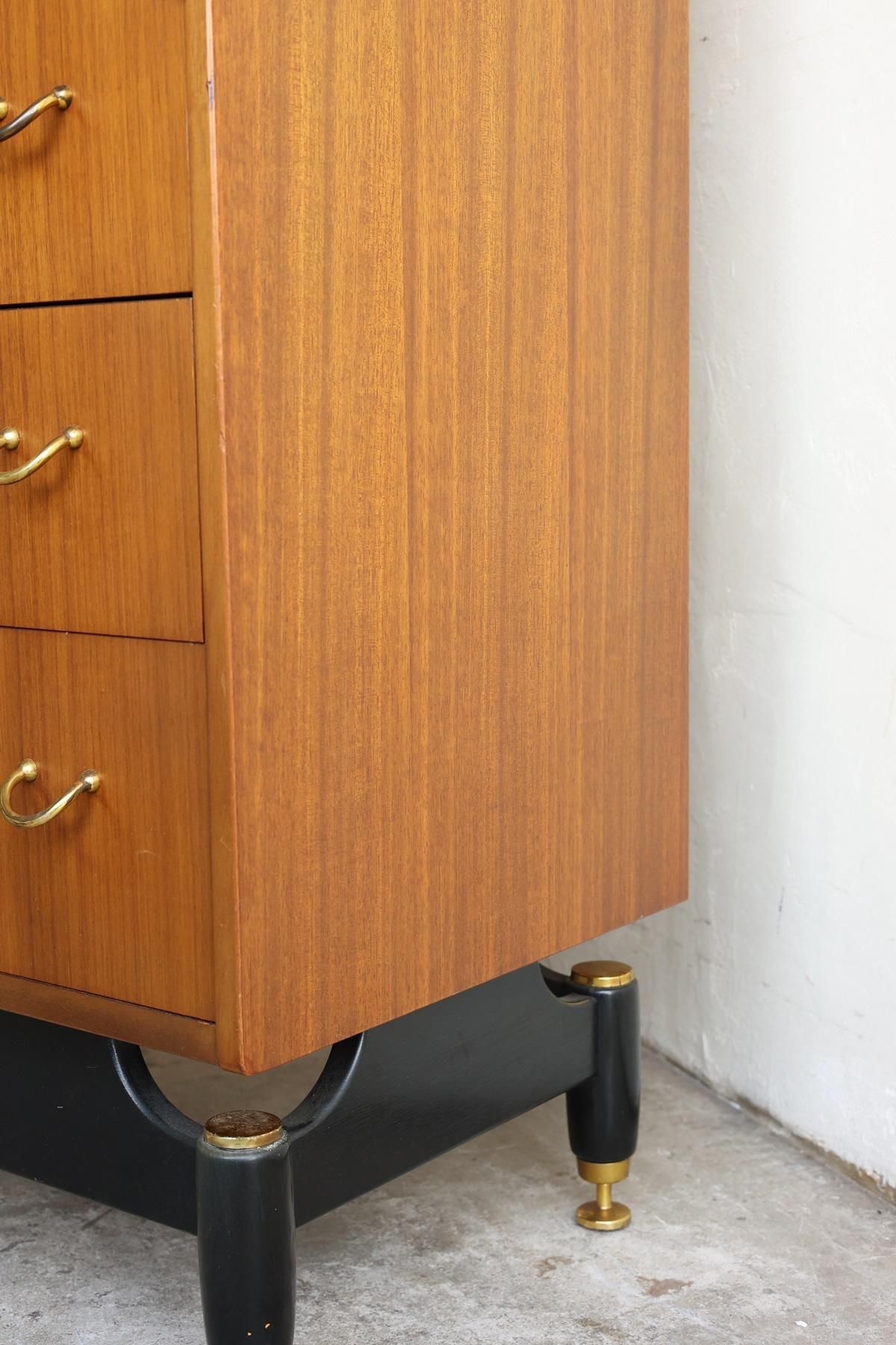 89098★英国 G-PLAN Tola&black ドロワー ハンガーラック IZ89098F☆英国 G-PLAN Tola&black スモール ワードローブ Black&Brass