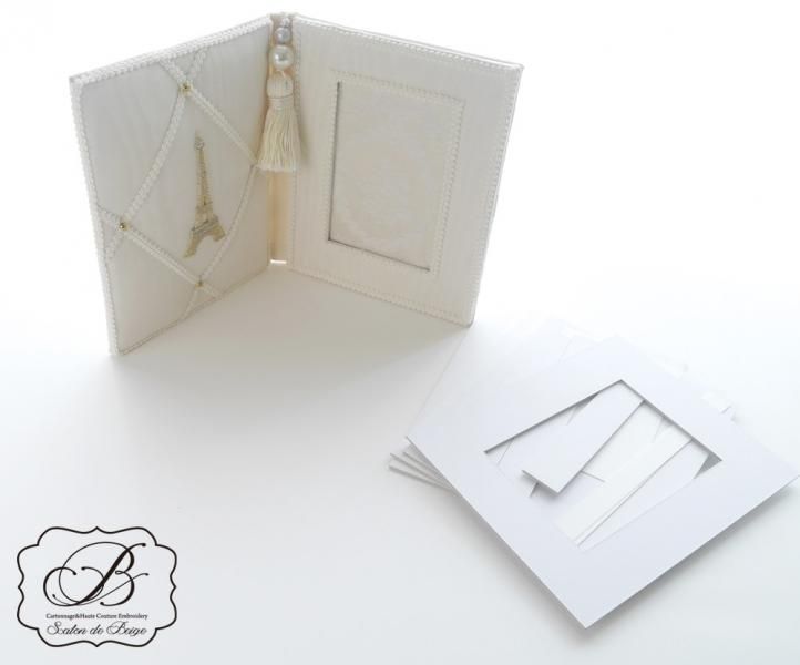 ブック型写真立て オリジナルキット １組 カルトンのみ カルトナージュ バッグ材料shop Boutique De Beige