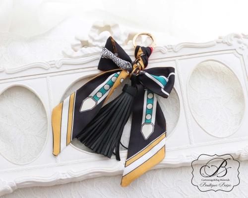 【SALE 】リボンスカーフ　バッグスカーフ　バッグチャーム25枚×2 リボンスカーフ バッグスカーフ バッグチャーム 2枚セット
