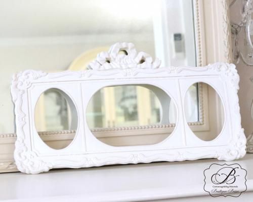 ロココリボンとメタルブレードのカルトナージュボックス&モノグラム