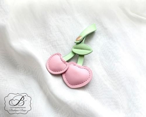 ぷっくり可愛い♡チェリー チャーム - カルトナージュ、バッグ材料shop