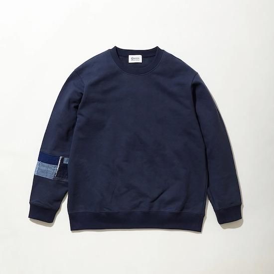 トップス KUON BORO BANDED SLEEVE SWEATSHIRT KUON】BORO Banded Sleeve Sweatshirt - fabric - ONLINE STORE