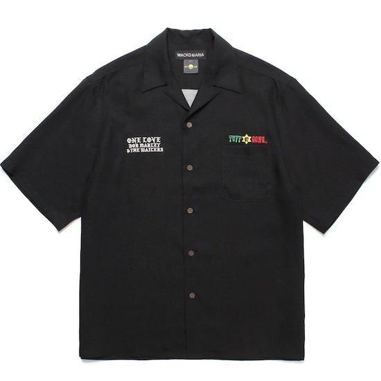 WACKO MARIA × BOB MARLE アロハシャツ　黒 XL WACKO MARIA (ワコマリア) BOB MARLEY ボブマーリー アロハ