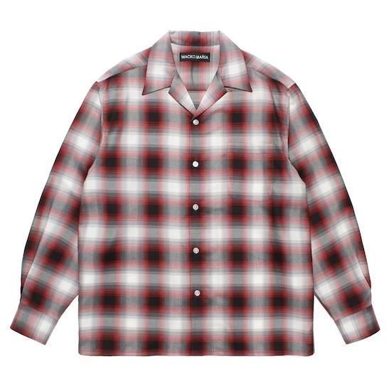 トップス WACKO MARIA OMBRE SHIRT WACKOMARIA《ワコマリア》OMBRE CHECK OPEN COLLAR SHIRT L/S
