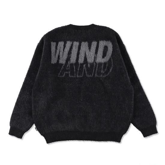 トップス wind and sea Shaggy Knit Sweater L gray WIND AND SEA】Shaggy BIG SEA Knit Sweater - fabric - ONLINE