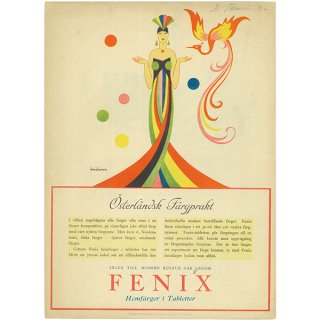 スウェーデンの古い雑誌広告(アンティークプリント) FENIX 036