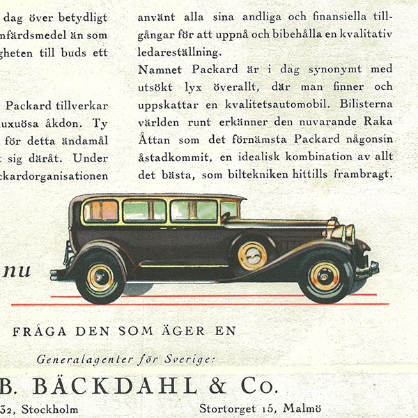 スウェーデンの古い雑誌表紙 Bonniers 1929-10-6 Nr41 045(アンティークプリント)
