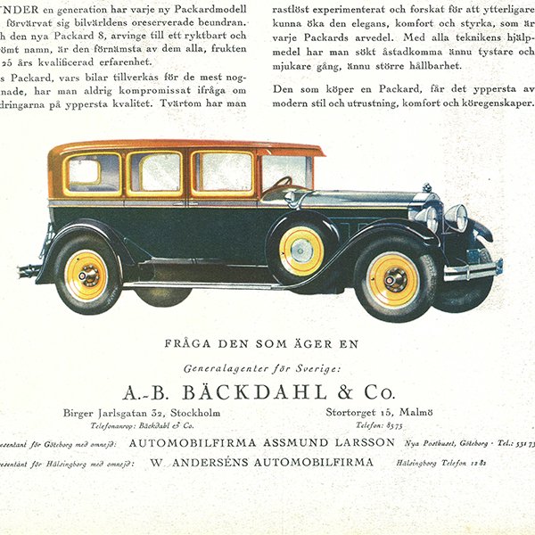 スウェーデンの古い雑誌表紙 Bonniers 1929-1-27 Nr5 048(アンティークプリント)