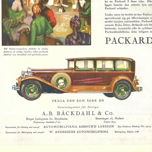 スウェーデンの古い雑誌表紙 Bonniers 1929-10-20 Nr43 051(アンティークプリント)