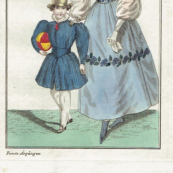 ファッションプレート 1820年代スウェーデン Pl.36 023(アンティークプリント)