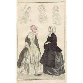 ファッションプレート 1840年代スウェーデン Pl.44 024(アンティークプリント)