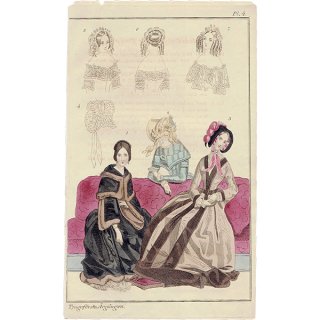 ファッションプレート 1840年代スウェーデン Pl.20 043(アンティークプリント)