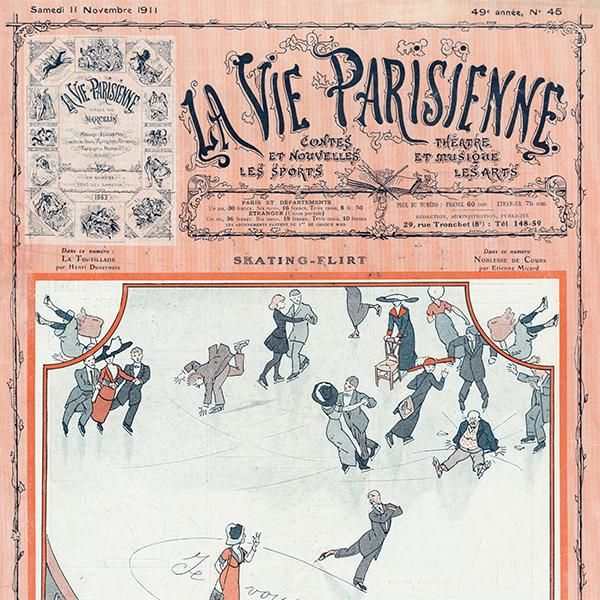 フランスの雑誌表紙 ～LA VIE PARISIENNE～より（Pierlic. Skating-Flirt）060
