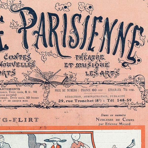 フランスの雑誌表紙 ～LA VIE PARISIENNE～より（Pierlic. Skating-Flirt）060