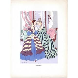送料無料 店舗 ファッションプレート・ファッションプリント - 古いプリント 版画