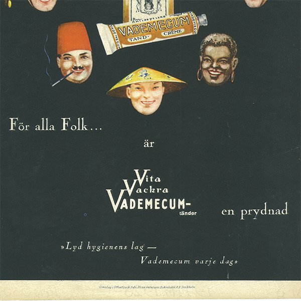 スウェーデンの古い雑誌広告(アンティークプリント) VADEMECUM(歯磨き粉) 071