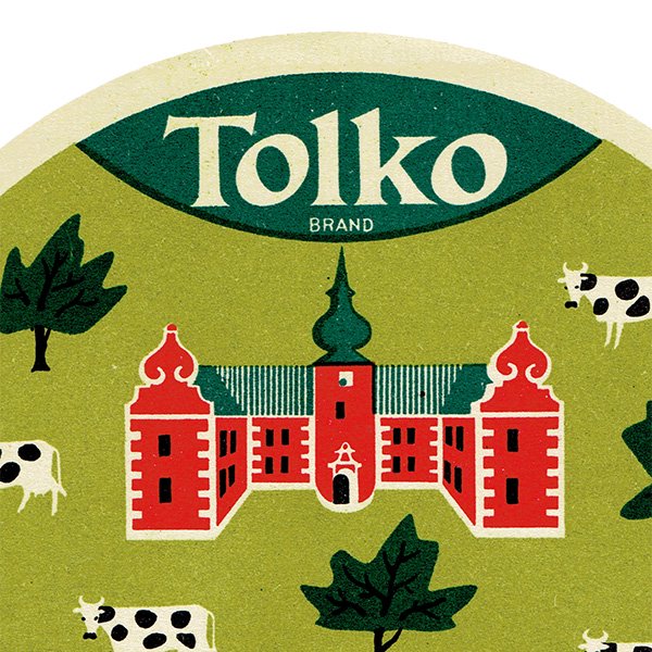 デンマークのヴィンテージチーズラベル（TOLKO） 001