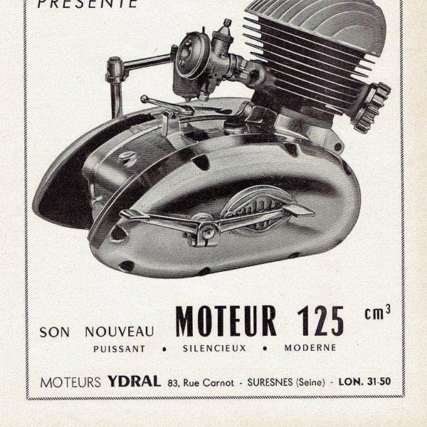 フランスのバイク雑誌広告 YDRAL 076