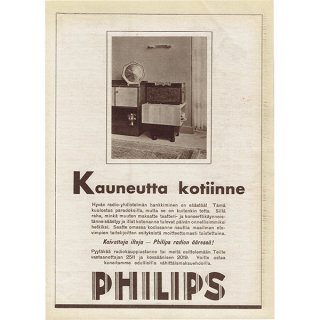 フィンランドのヴィンテージ雑誌「KOTILIESI」より PHILIPS広告  0092