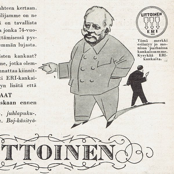 フィンランドのヴィンテージ雑誌「KOTILIESI」よりLITTOINEN  0098