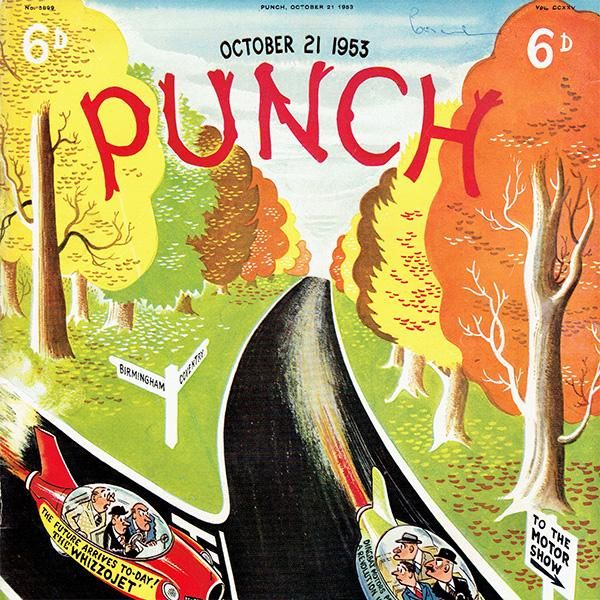 イギリスの週刊風刺漫画雑誌punch パンチ 1953年10月21日号 0125 アンティーク ヴィンテージの古いプリント 紙もの Comfy Design