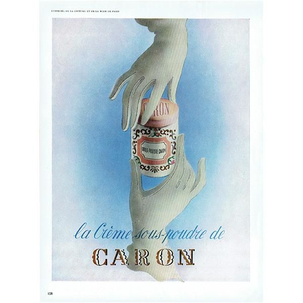 フランスの1950年代ファッション雑誌よりcaron キャロン の広告 0132 アンティーク ヴィンテージの古いプリント 紙もの Comfy Design フランスの1950年代ファッション雑誌よりcaron キャロン の広告 0132 アンティーク ヴィンテージの古いプリント 紙もの Comfy Design